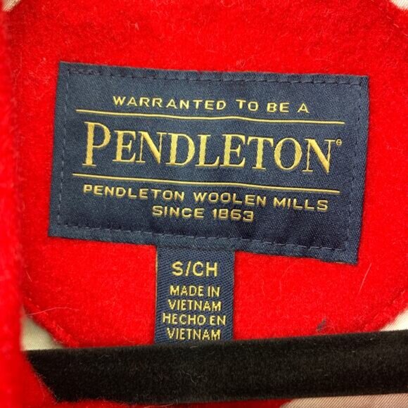 Pendleton Coat Womens Small Jacket Campbell Peacoat Cascade Wool Warm Red - Picture 6 of 8